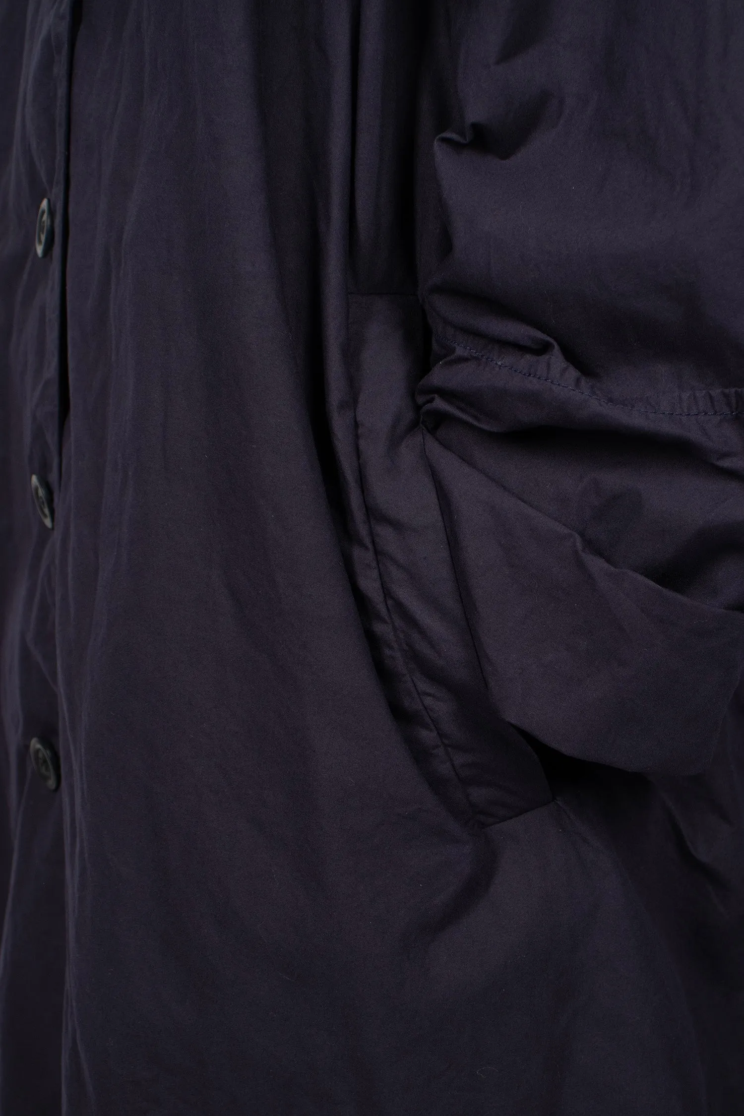 2Pcs Waxed Coat Navy