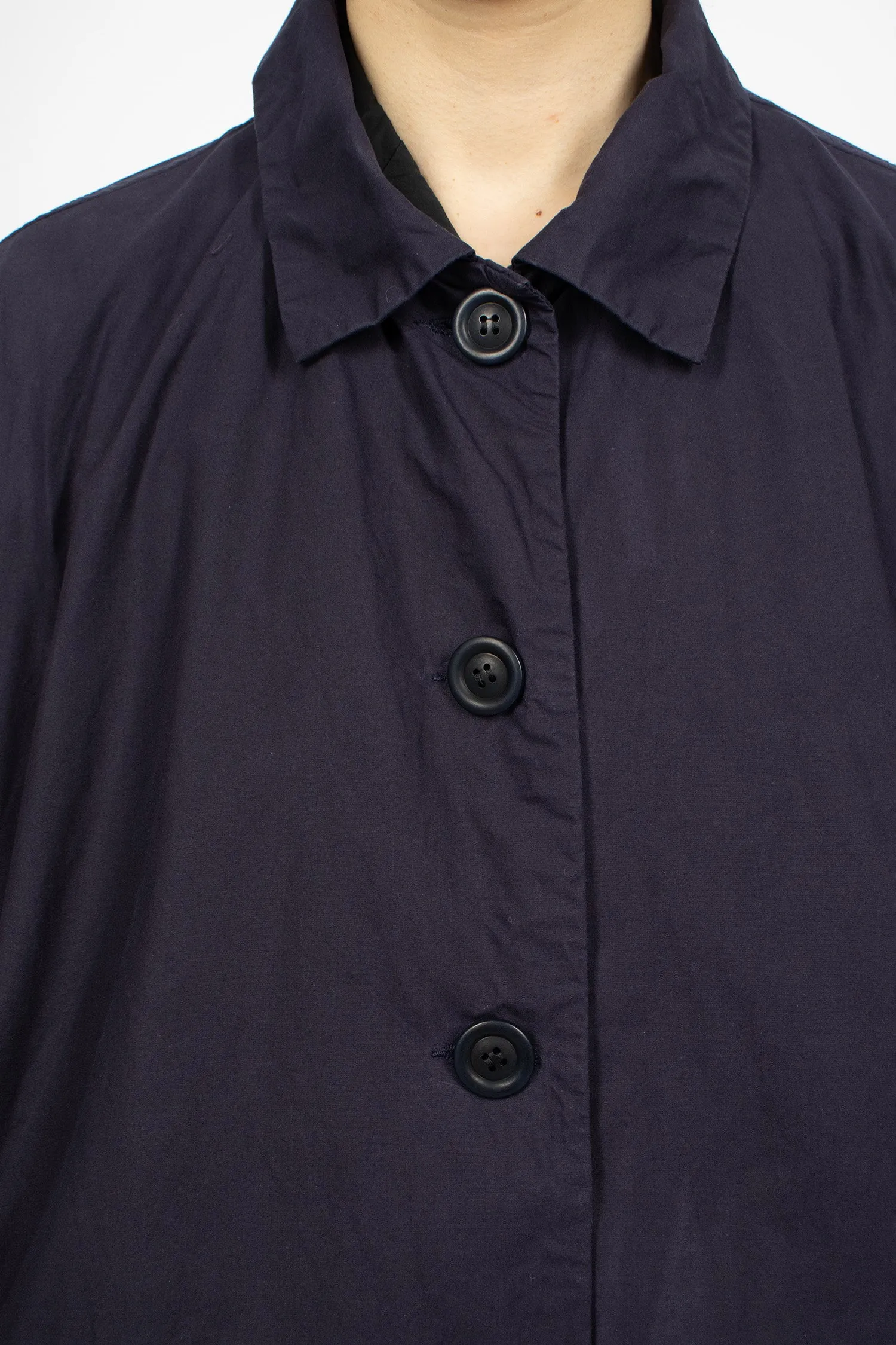 2Pcs Waxed Coat Navy