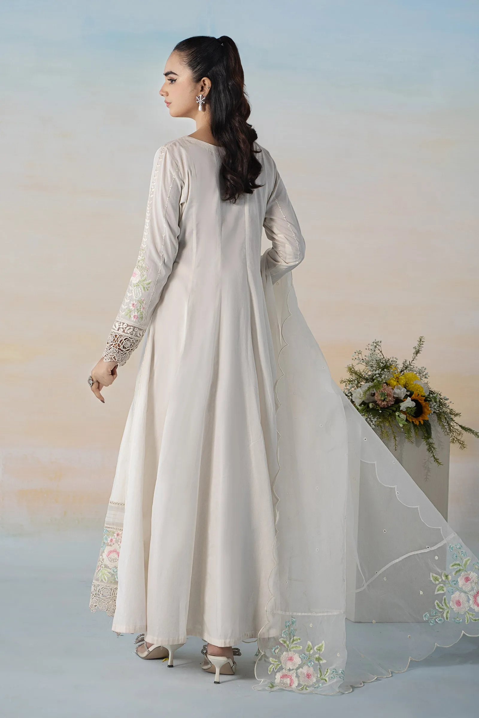 3 Piece Embroidered Lawn Suit | DW-EF24-49