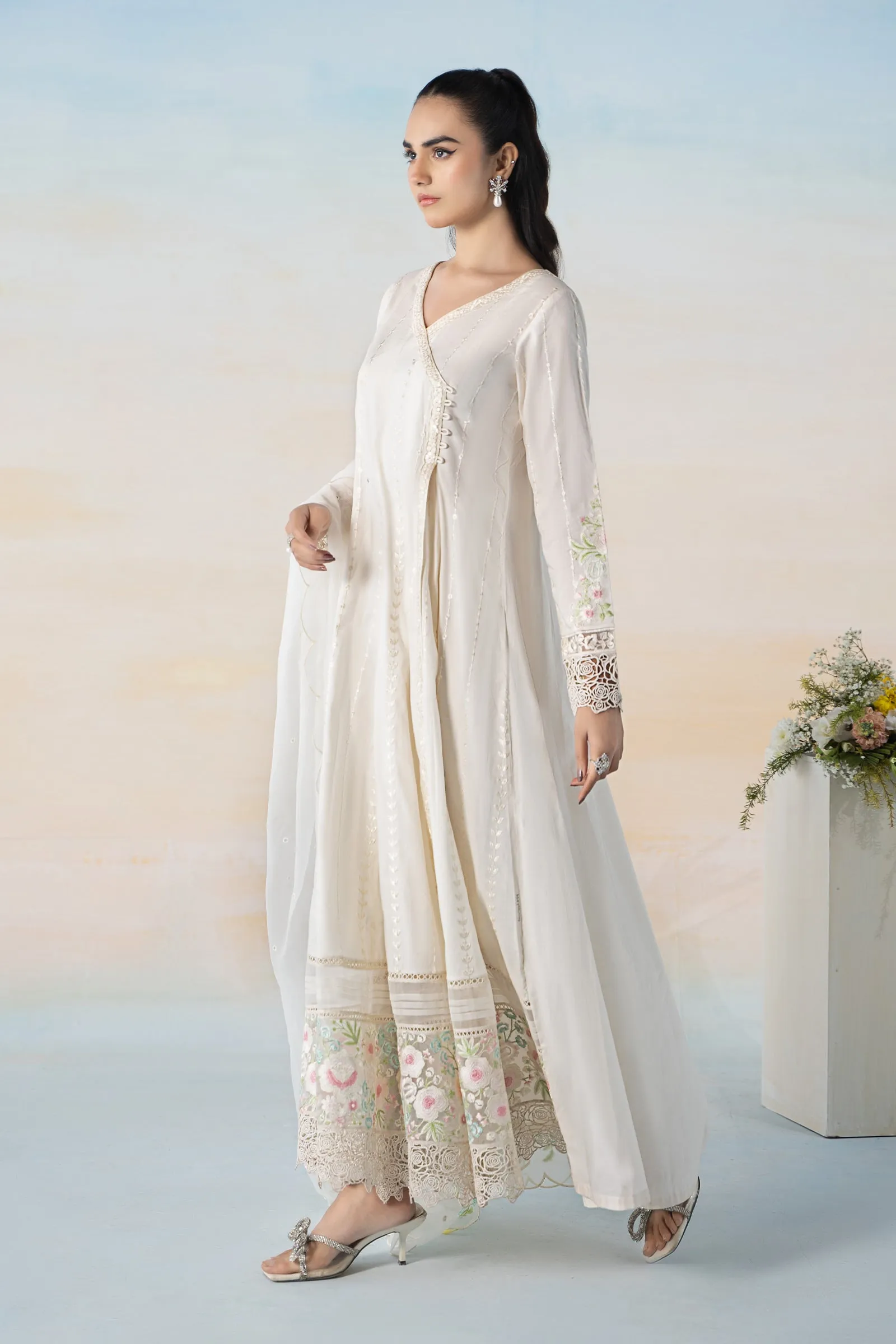 3 Piece Embroidered Lawn Suit | DW-EF24-49