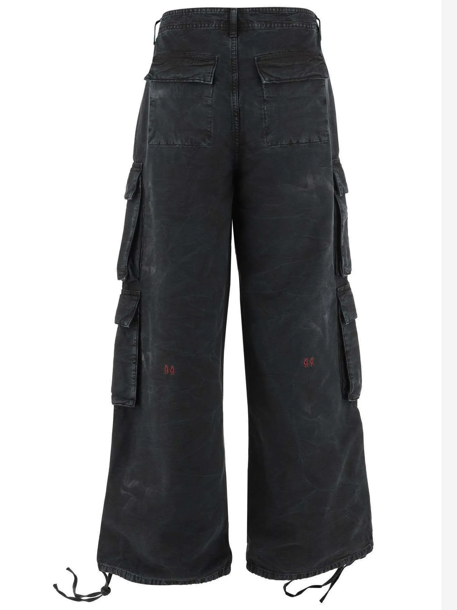 44 Label Group Cotton Cargo Trousers With Logo