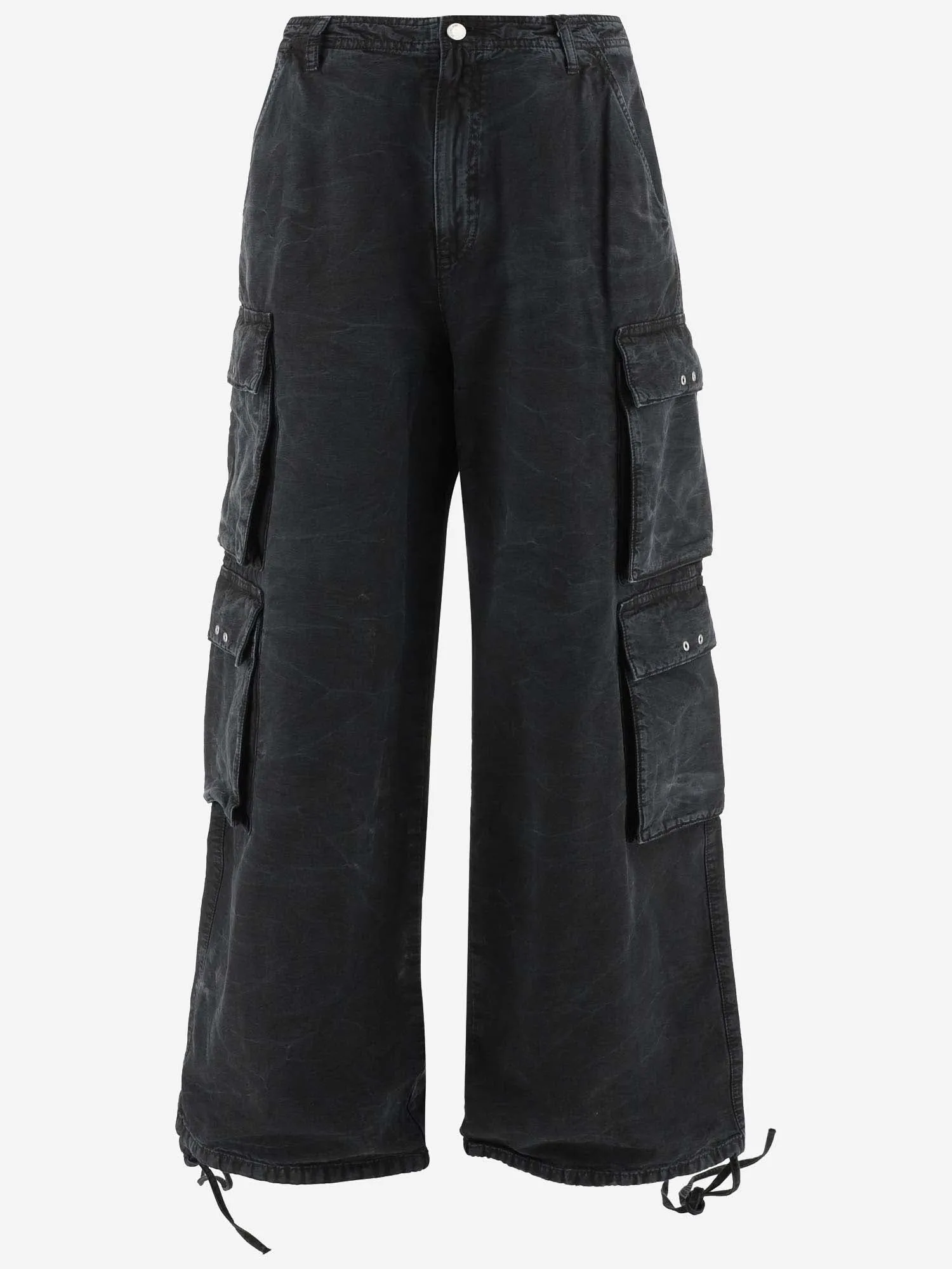 44 Label Group Cotton Cargo Trousers With Logo
