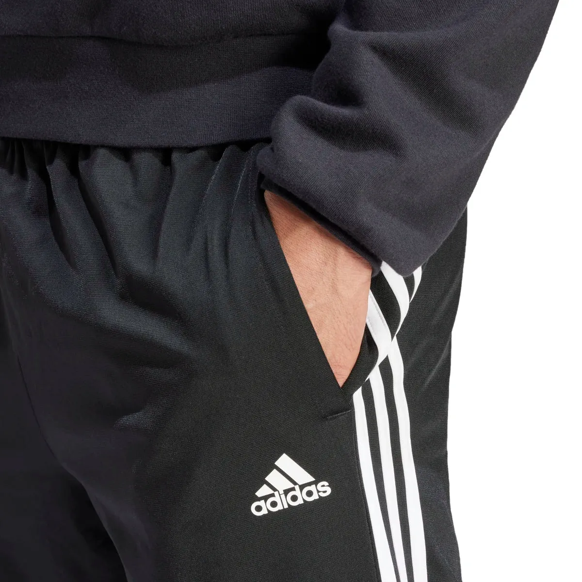 adidas Men's Essentials Warm-Up Tapered 3-Stripes Tracksuit Pants