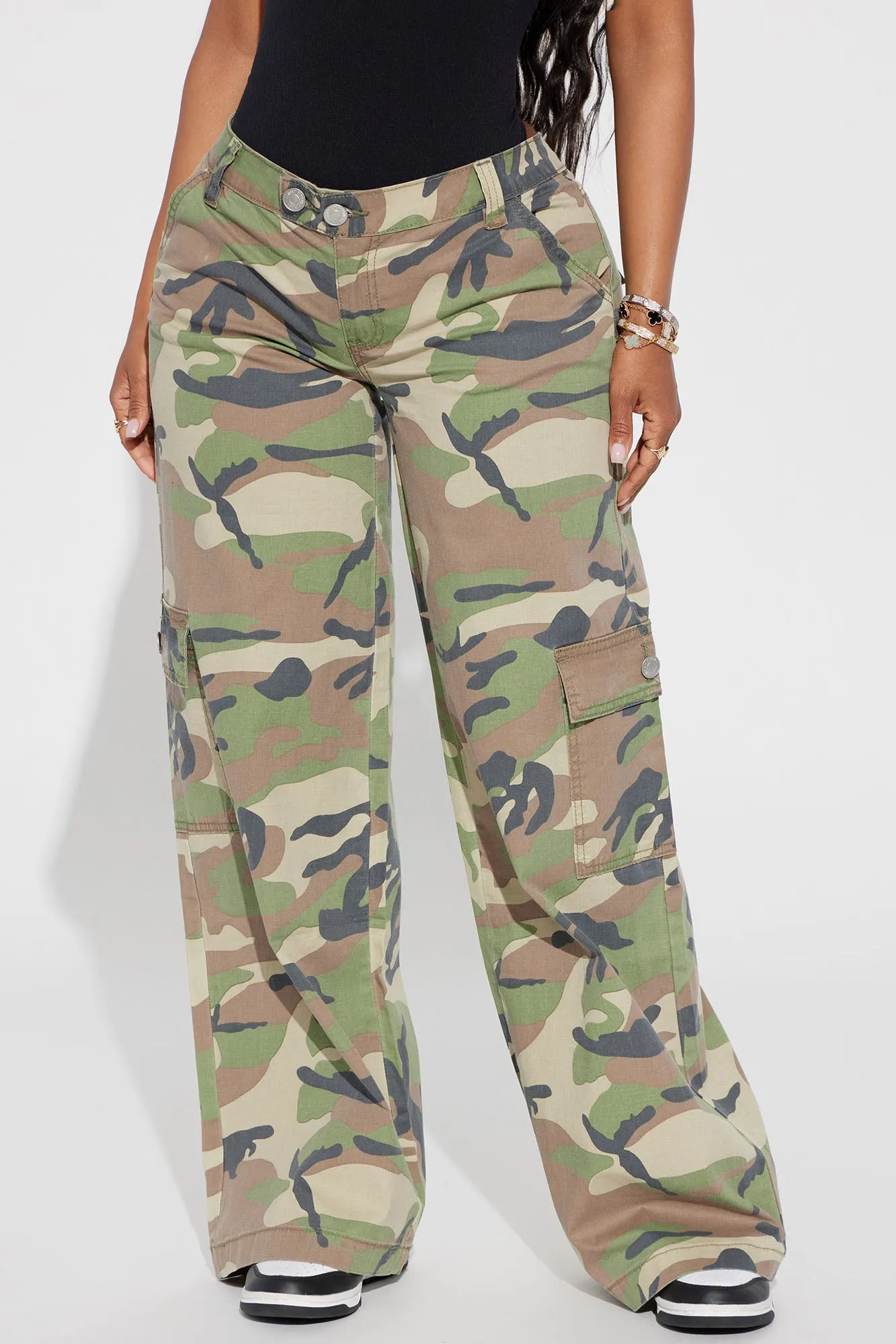 Adrina Camo Cargo Pant - Camouflage