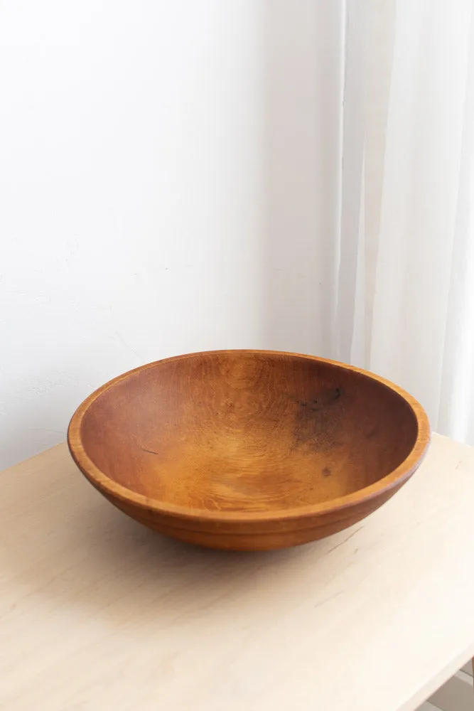 Antique Wooden Butter Bowl |  Restored