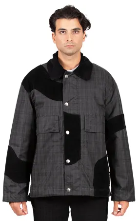 Aplique Waxed Jacket Tartan Plaid