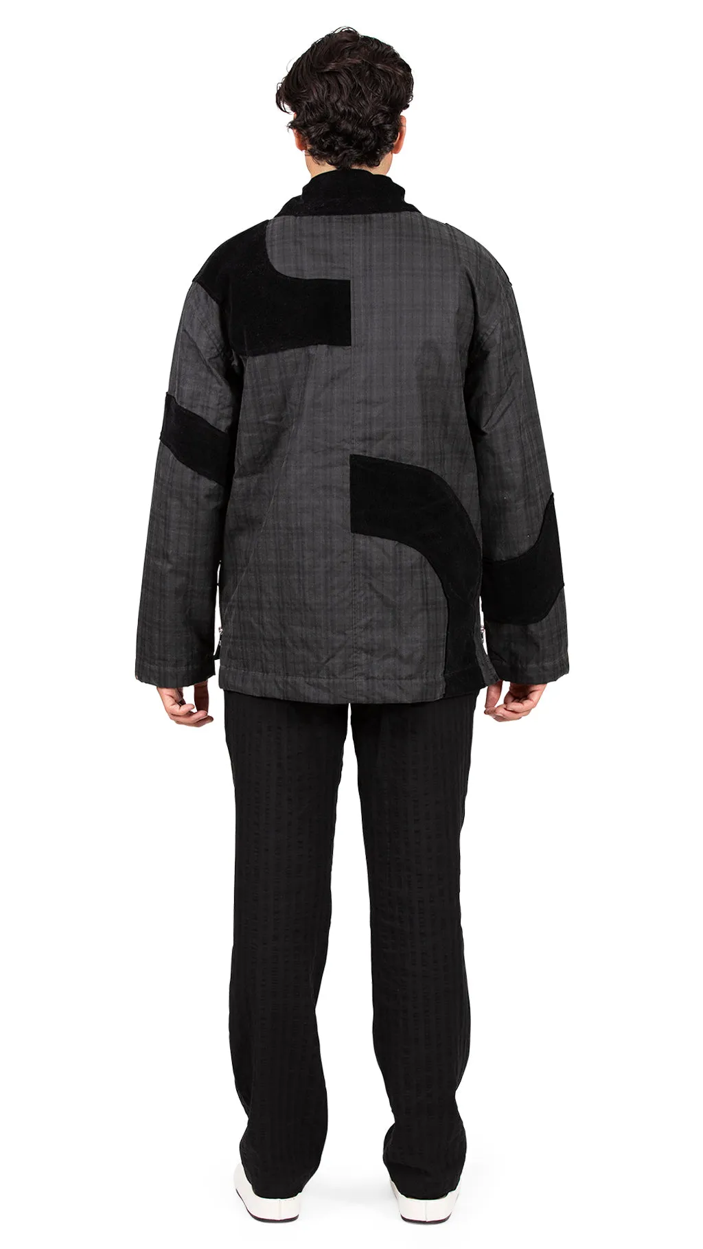 Aplique Waxed Jacket Tartan Plaid