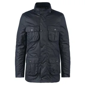 Barbour Corbridge Wax Jacket In Navy