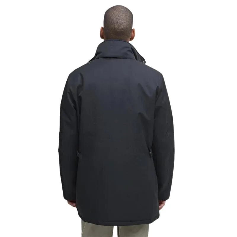Barbour Modern Border Showerproof Mac In Black