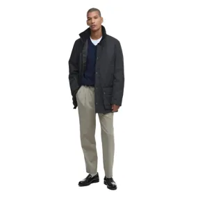 Barbour Modern Border Showerproof Mac In Black