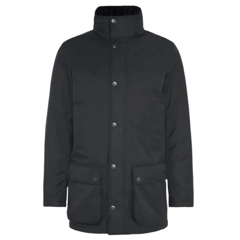 Barbour Modern Border Showerproof Mac In Black