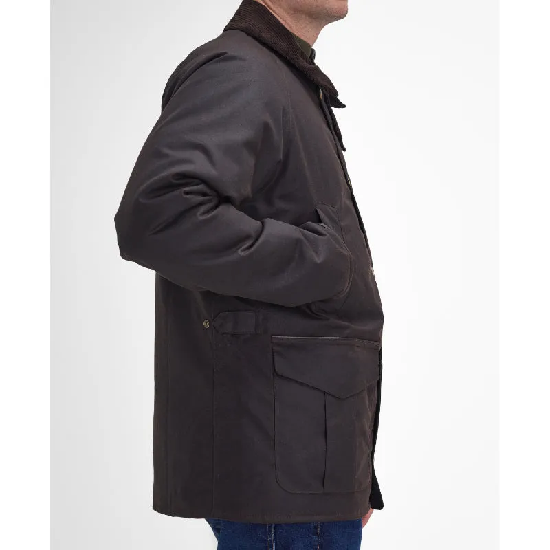 Barbour Stratford Tattersall Mens Wax Jacket - Rustic
