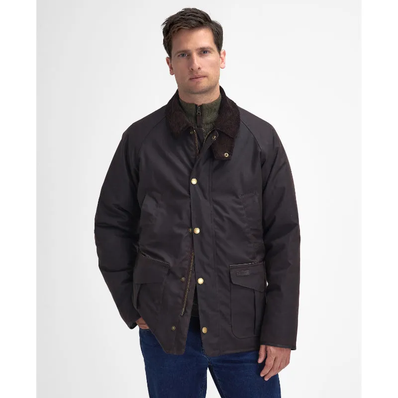 Barbour Stratford Tattersall Mens Wax Jacket - Rustic