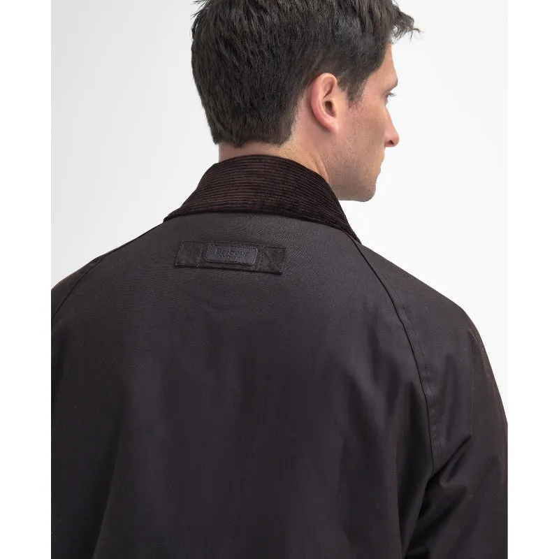 Barbour Stratford Tattersall Mens Wax Jacket - Rustic