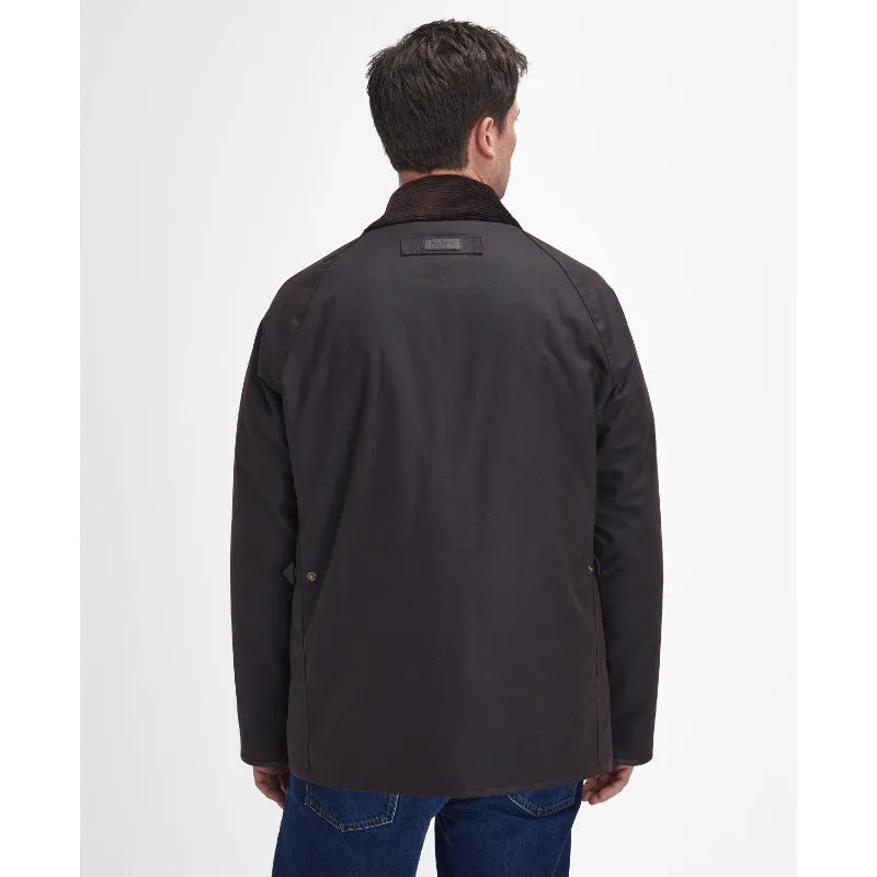 Barbour Stratford Tattersall Mens Wax Jacket - Rustic