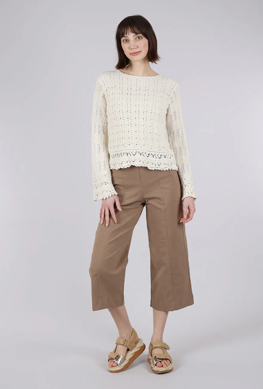 Bell Sleeve Pullover, Ivory