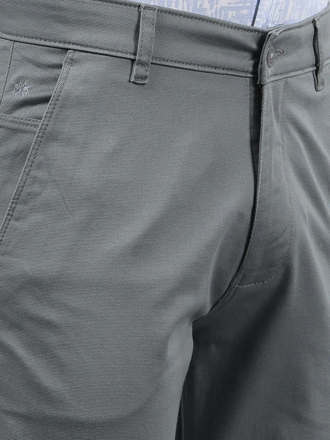Blue Straight Trousers