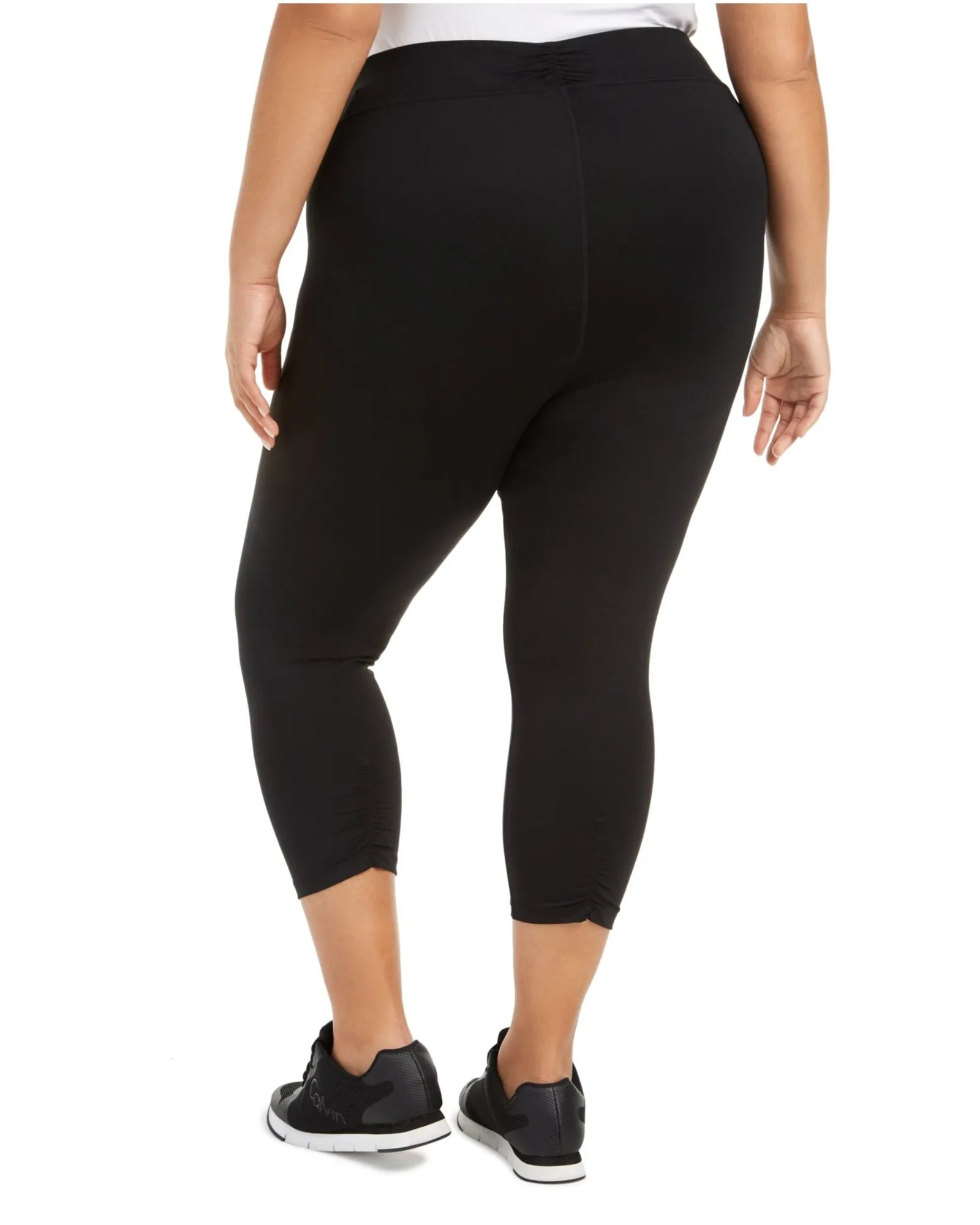 Calvin Klein Women's  Athletic DryFlex Quick Dry Leggings Black  1X | Black