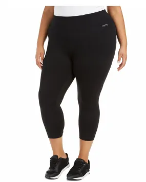 Calvin Klein Women's  Athletic DryFlex Quick Dry Leggings Black  1X | Black