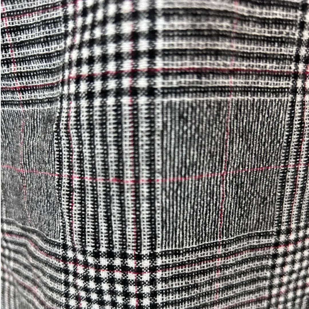 Classic Plaid V-Neck Tank Top Business Casual Office Wea