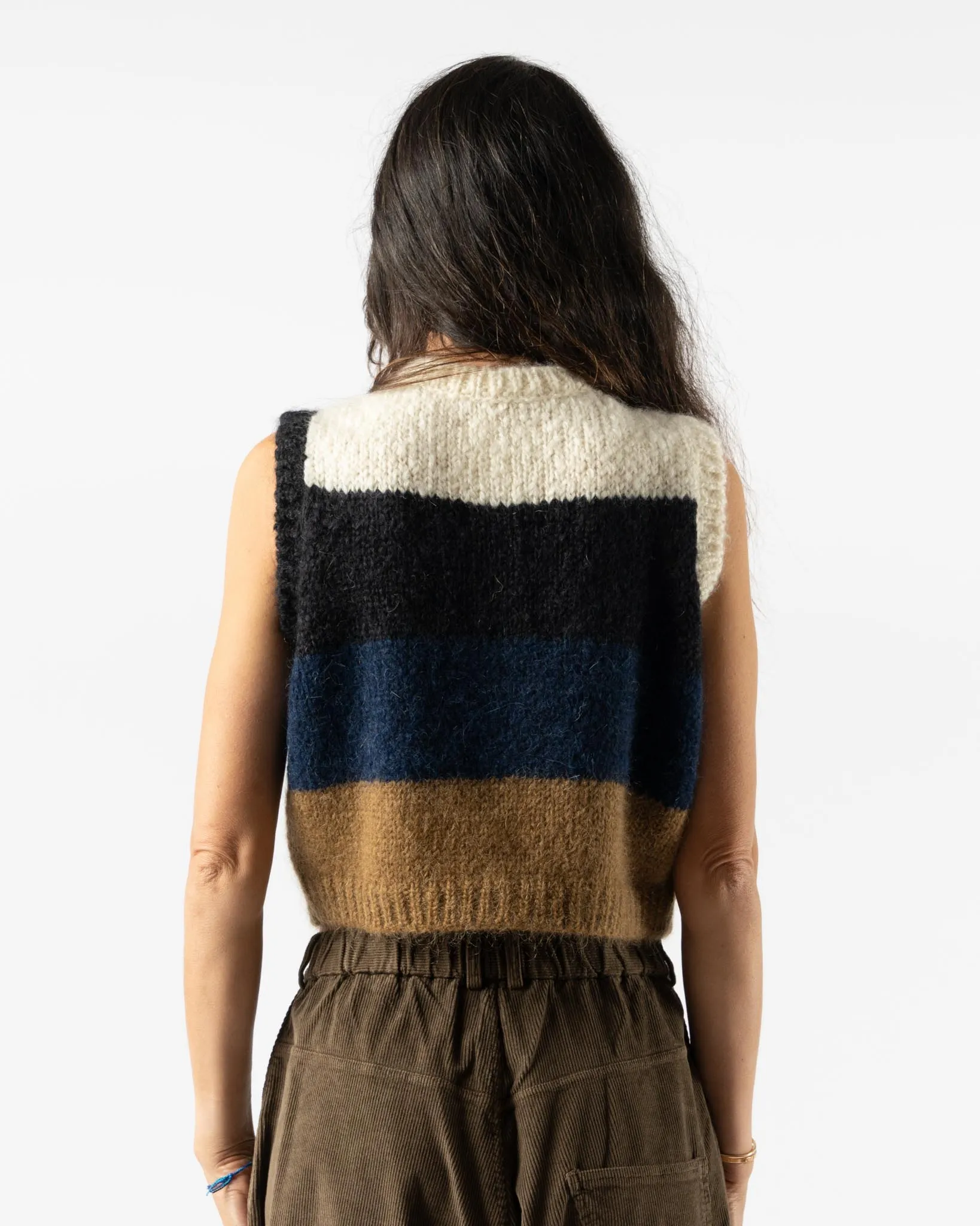 Cordera Alpaca & Mohair Striped Waistcoat