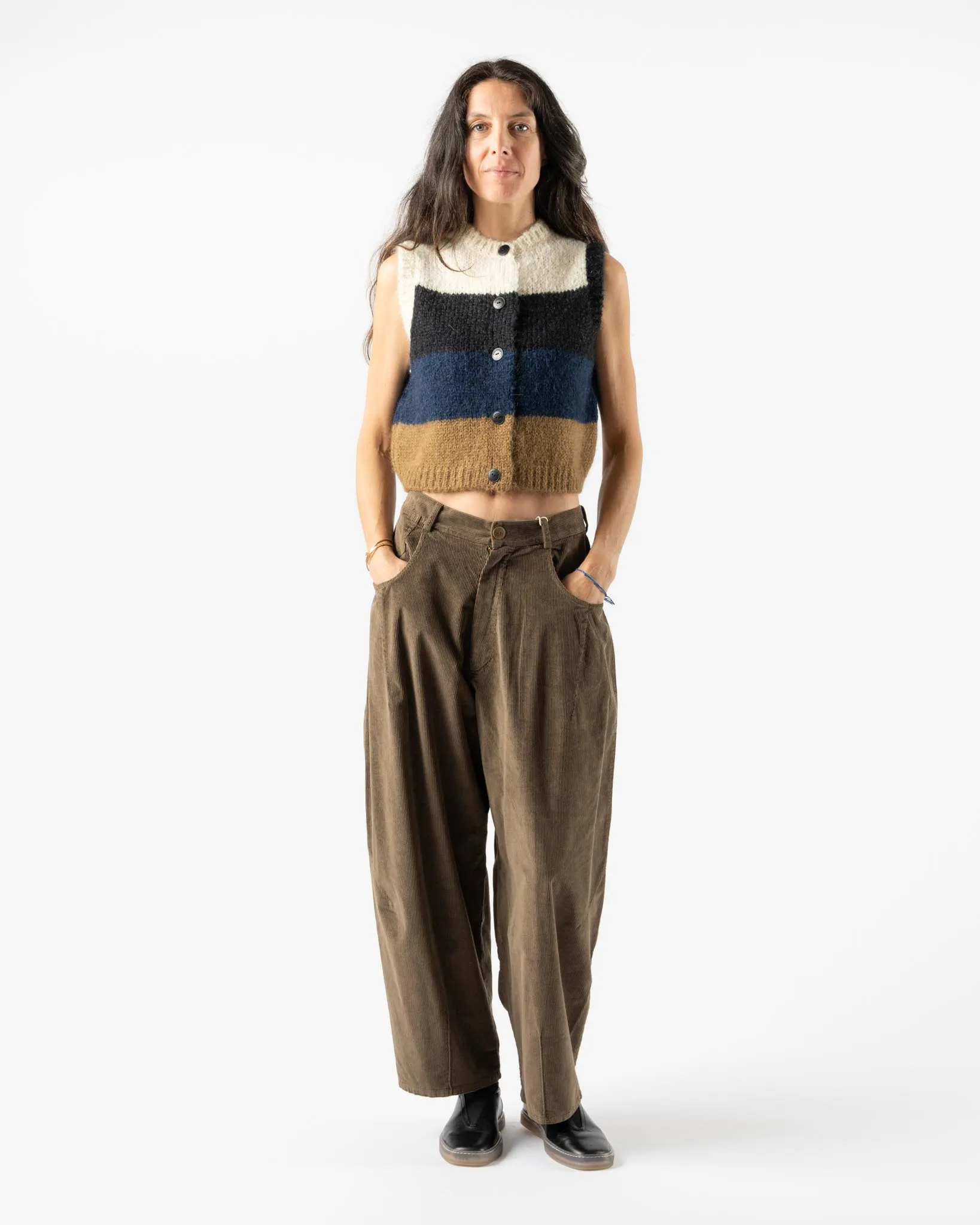 Cordera Alpaca & Mohair Striped Waistcoat