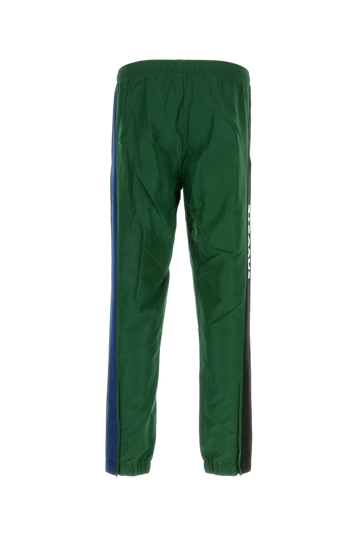 Dark green polyester joggers