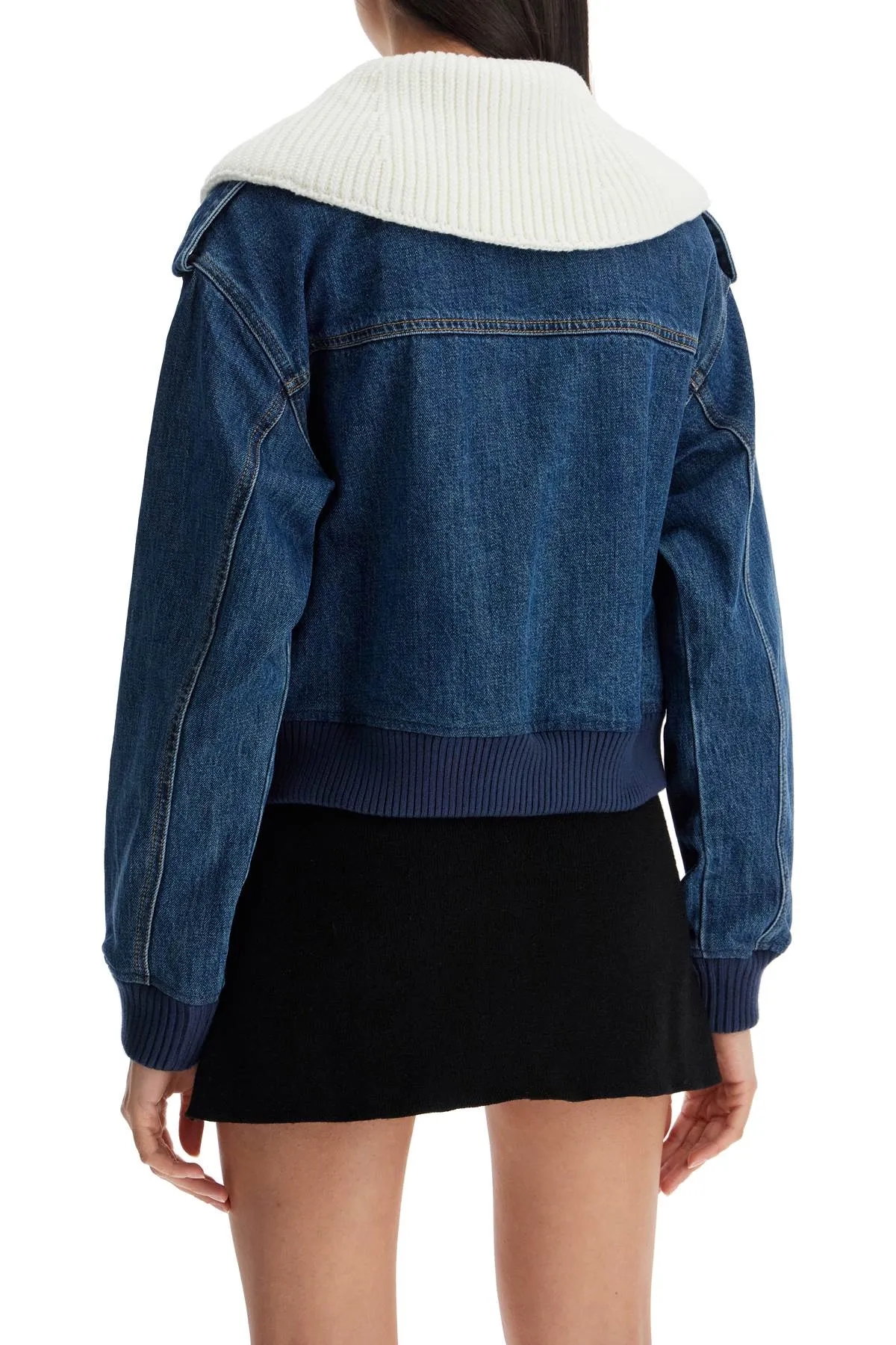 denim bomber jacket for RS25 818J BL BLUE