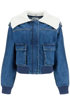 denim bomber jacket for RS25 818J BL BLUE