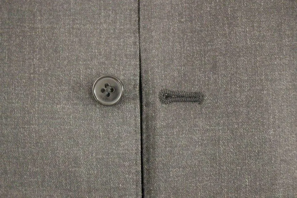 Dolce & Gabbana Gray Wool Formal Vest Gilet Weste