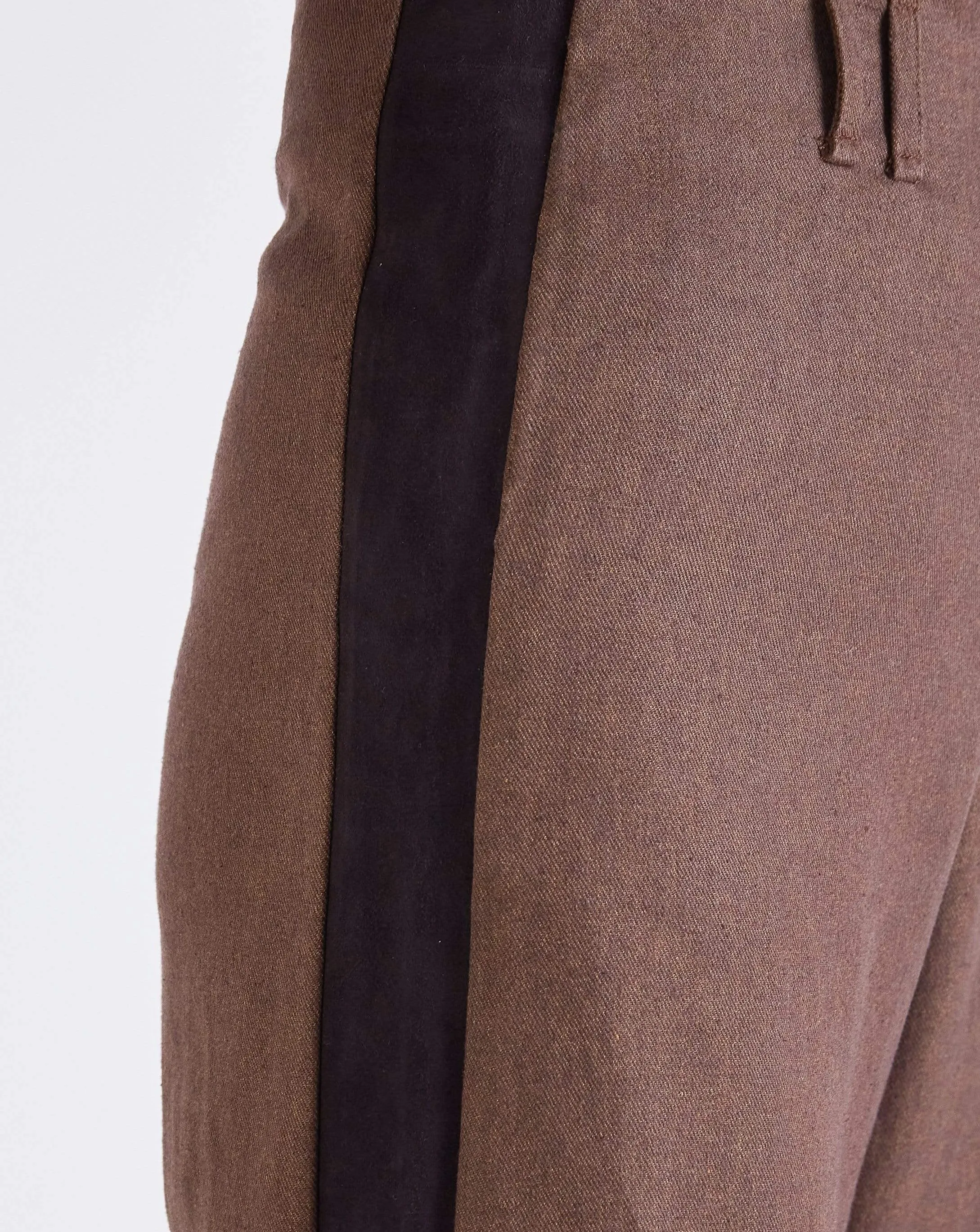 Edie WIDE LEG TROUSERS - BROWN
