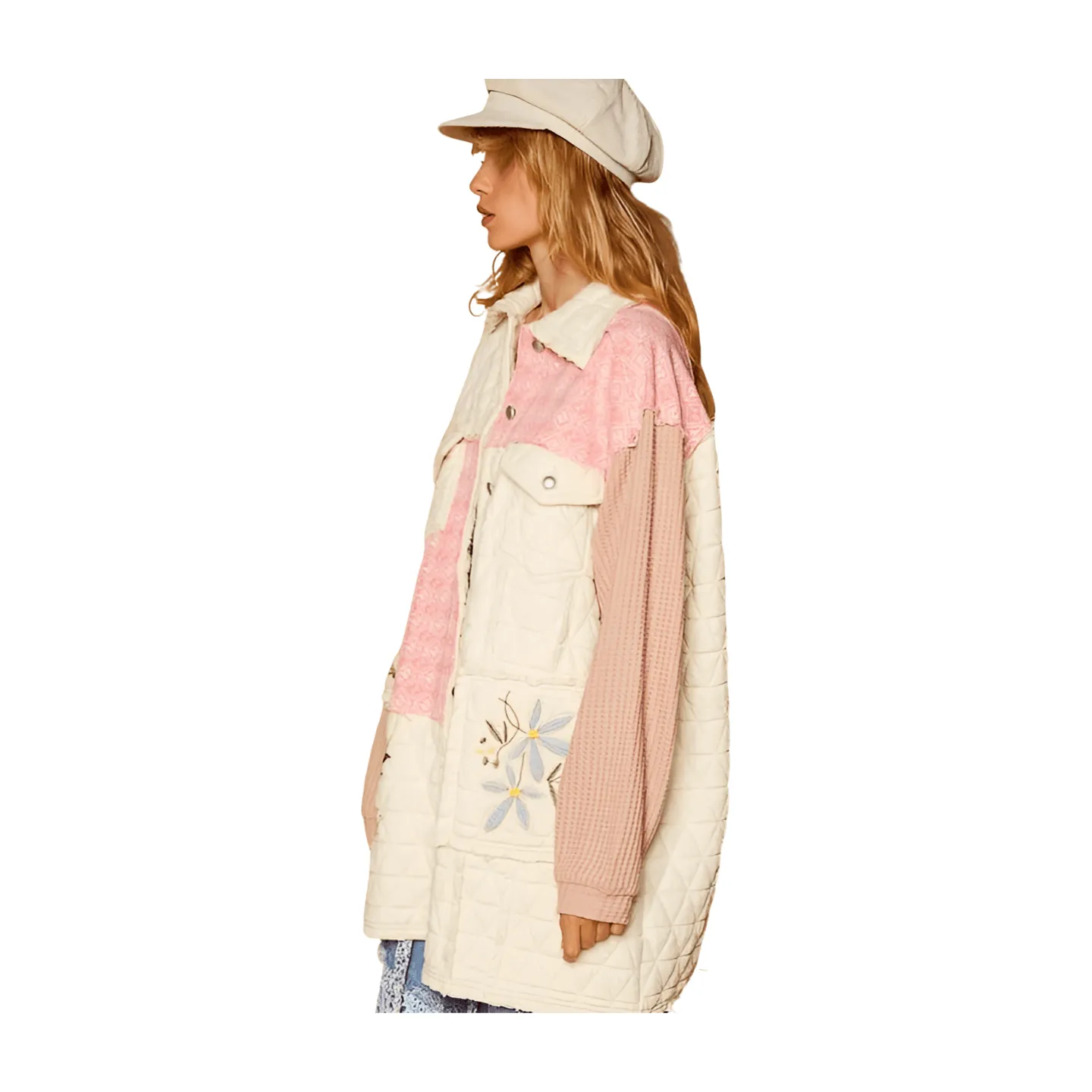 Embroidery Patch Quilted Jacket