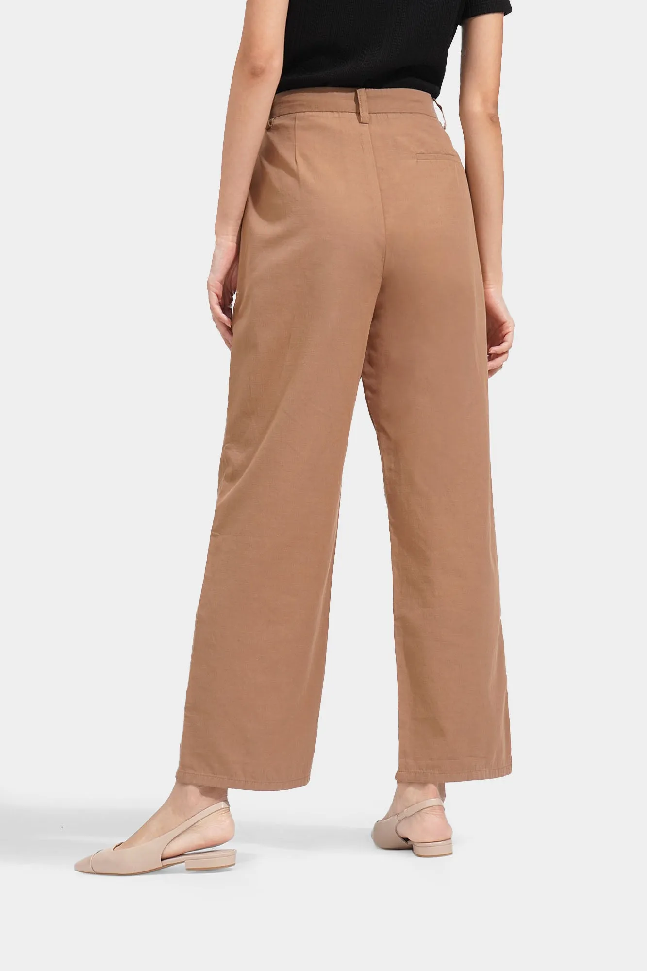 Extended Tab Straight Trousers