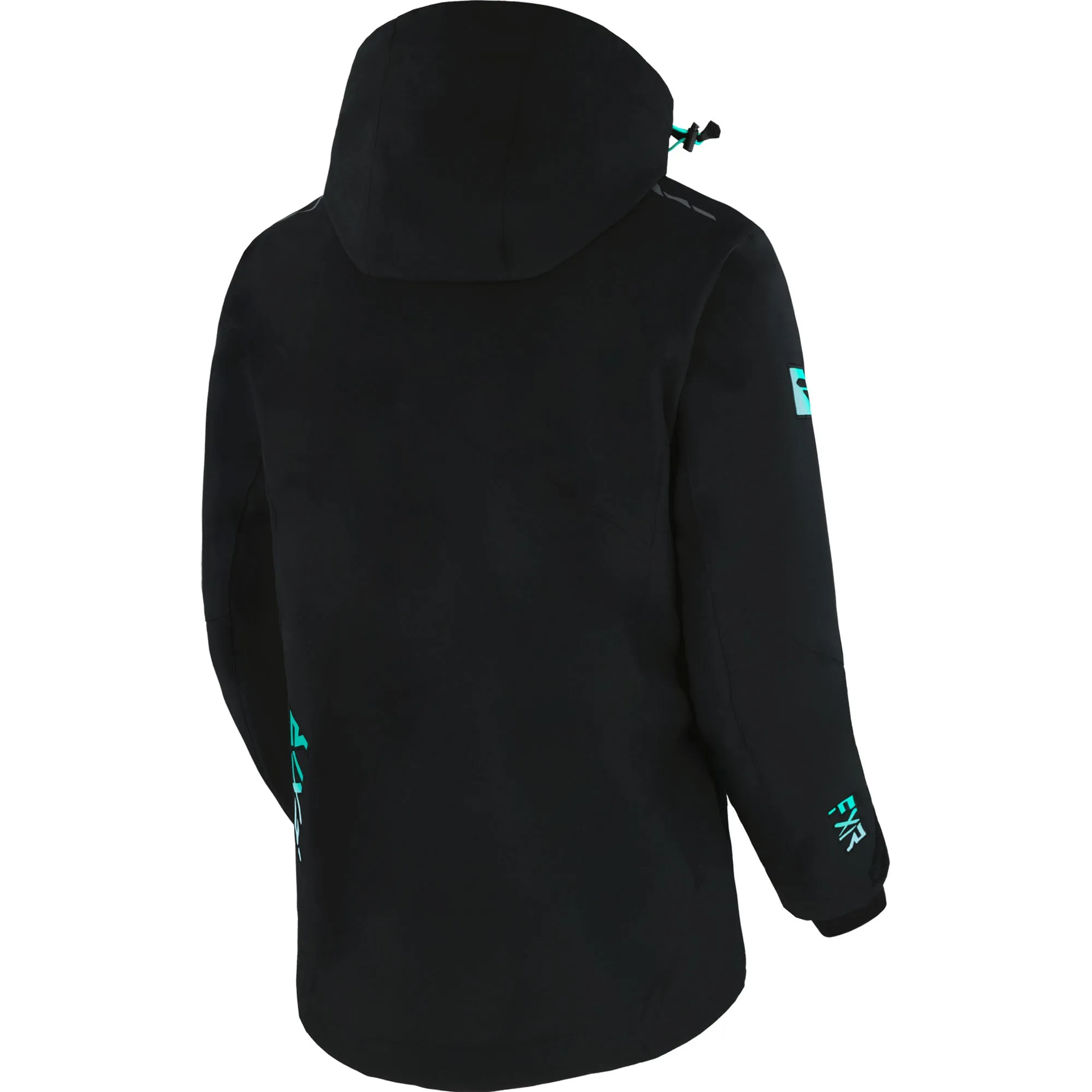 FXR Edge Snowmobile Jacket Black/Seafoam-Mint Fade