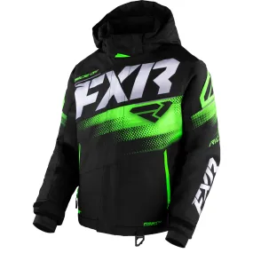 FXR Youth Boost Snowmobile Jacket Black/Lime