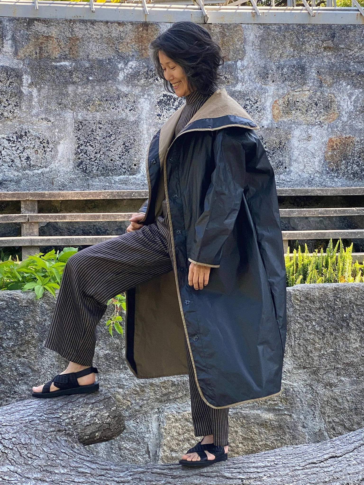 Greta coat, black