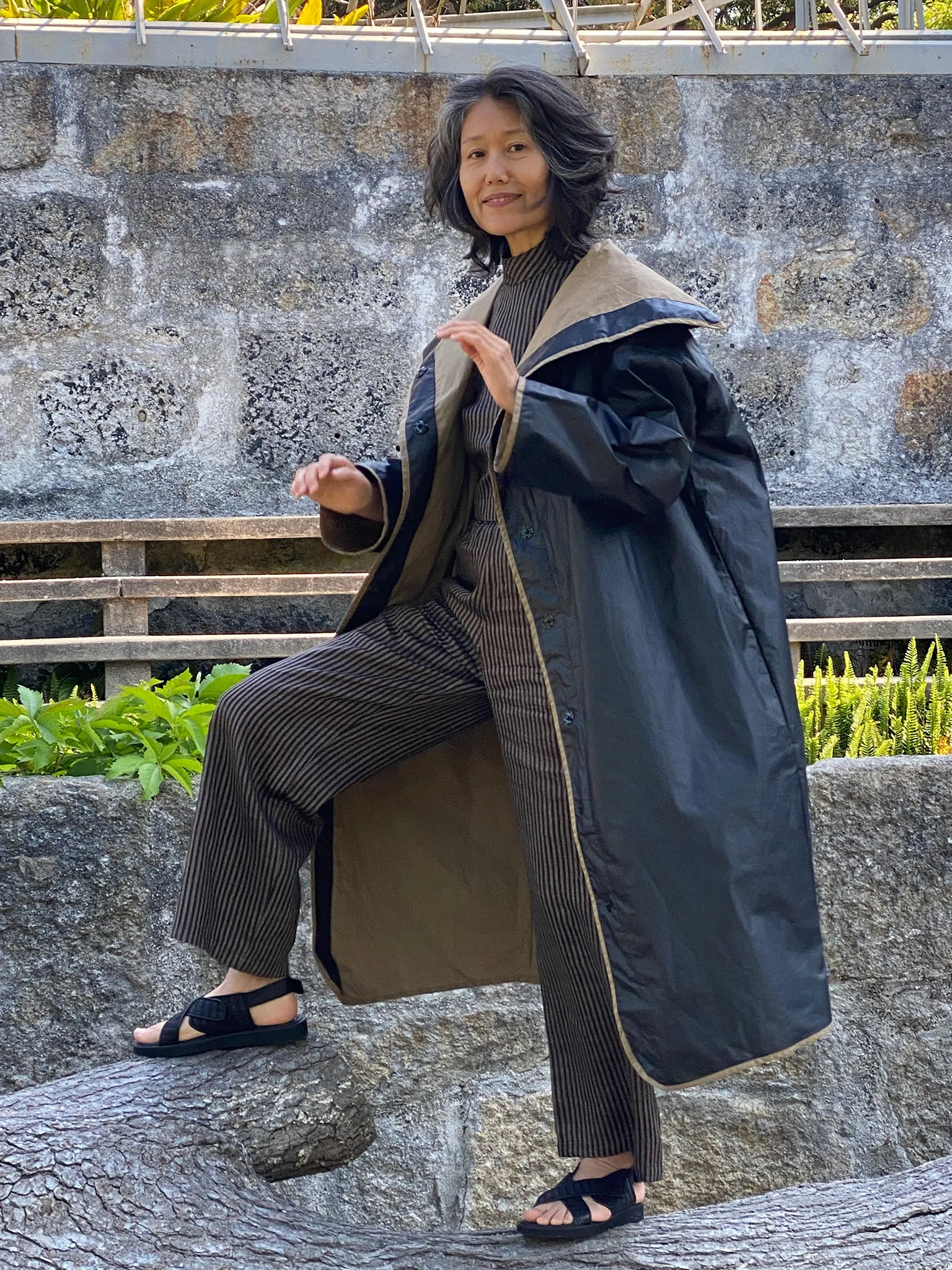 Greta coat, black