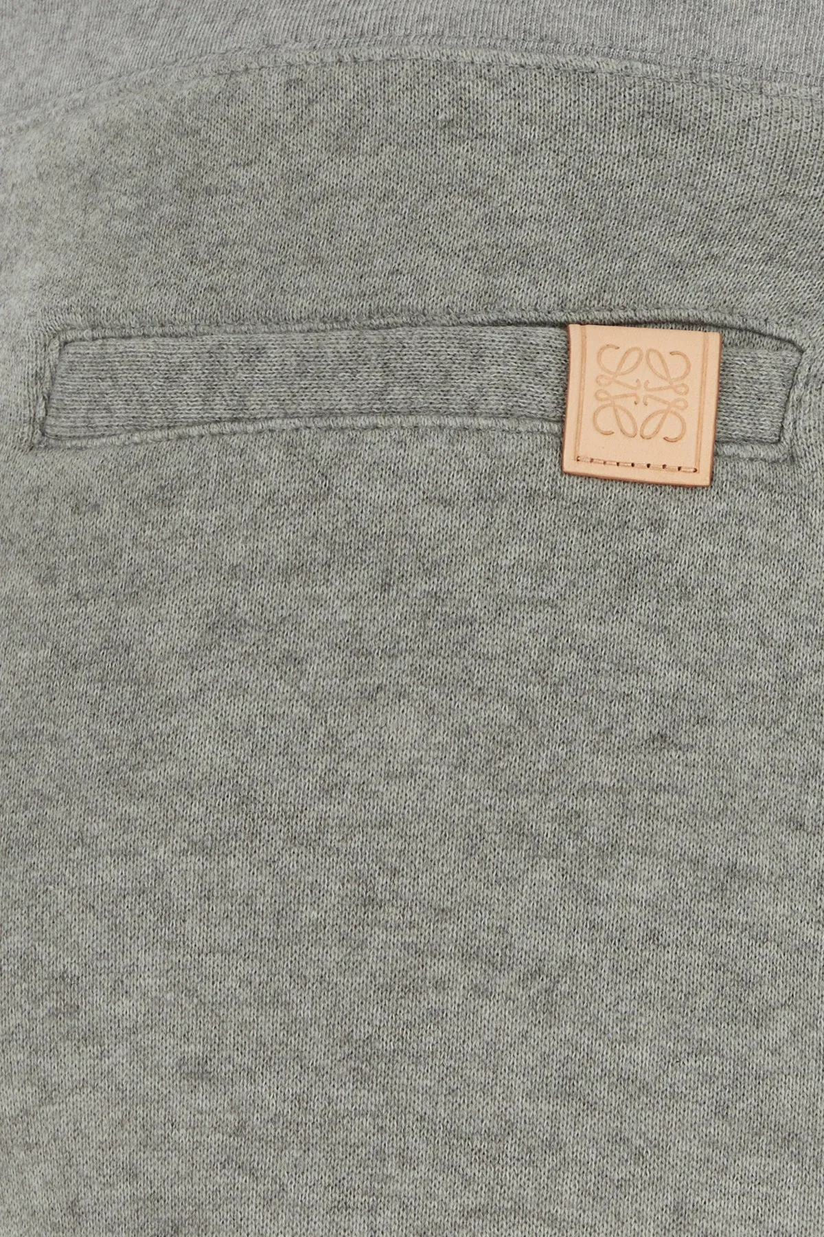 Grey cotton blend joggers