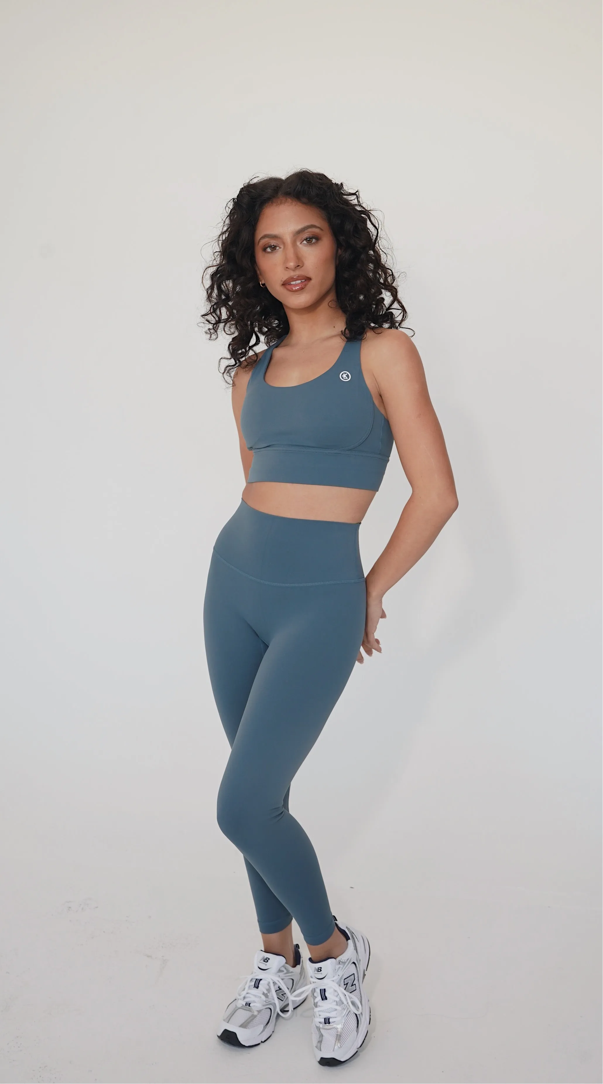 I Am Compassionate Quick-Dry Butter Light Blue Legging