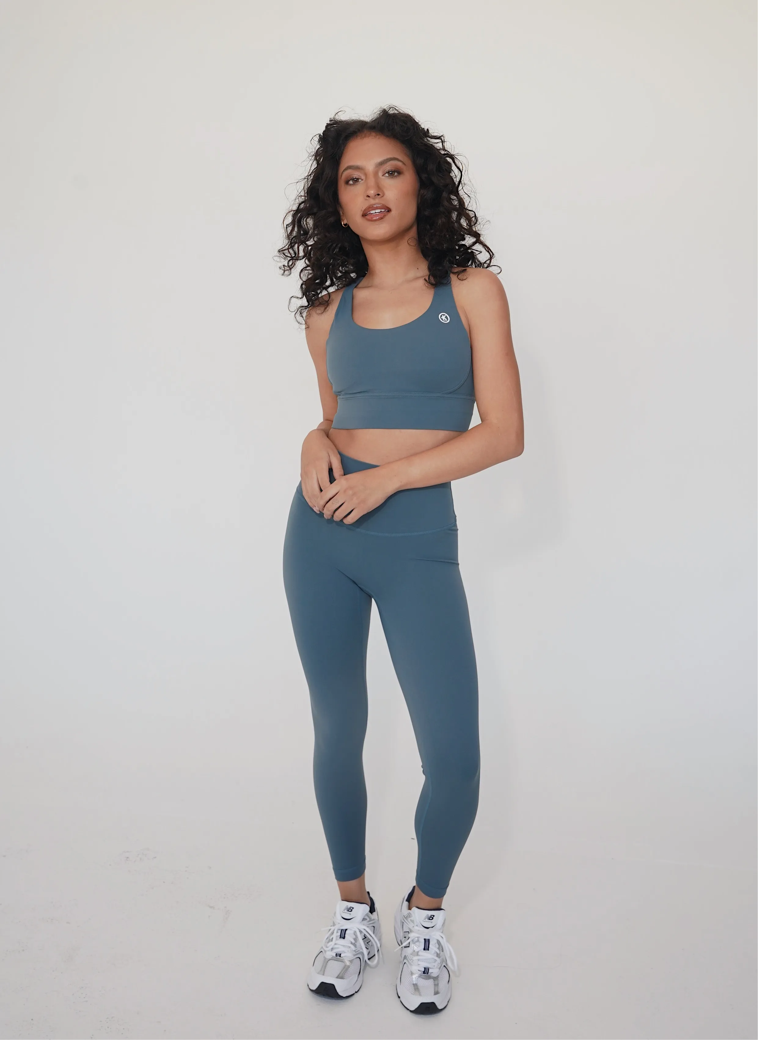 I Am Compassionate Quick-Dry Butter Light Blue Legging