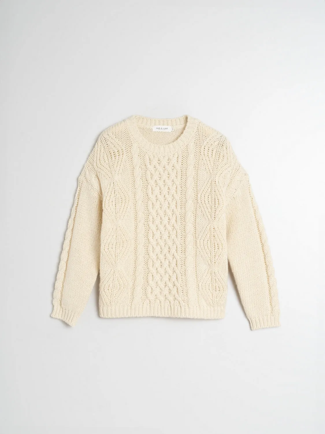 Indi & Cold Cable Knit Jumper/ Crudo
