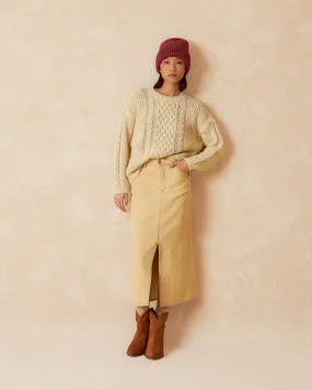 Indi & Cold Cable Knit Jumper/ Crudo