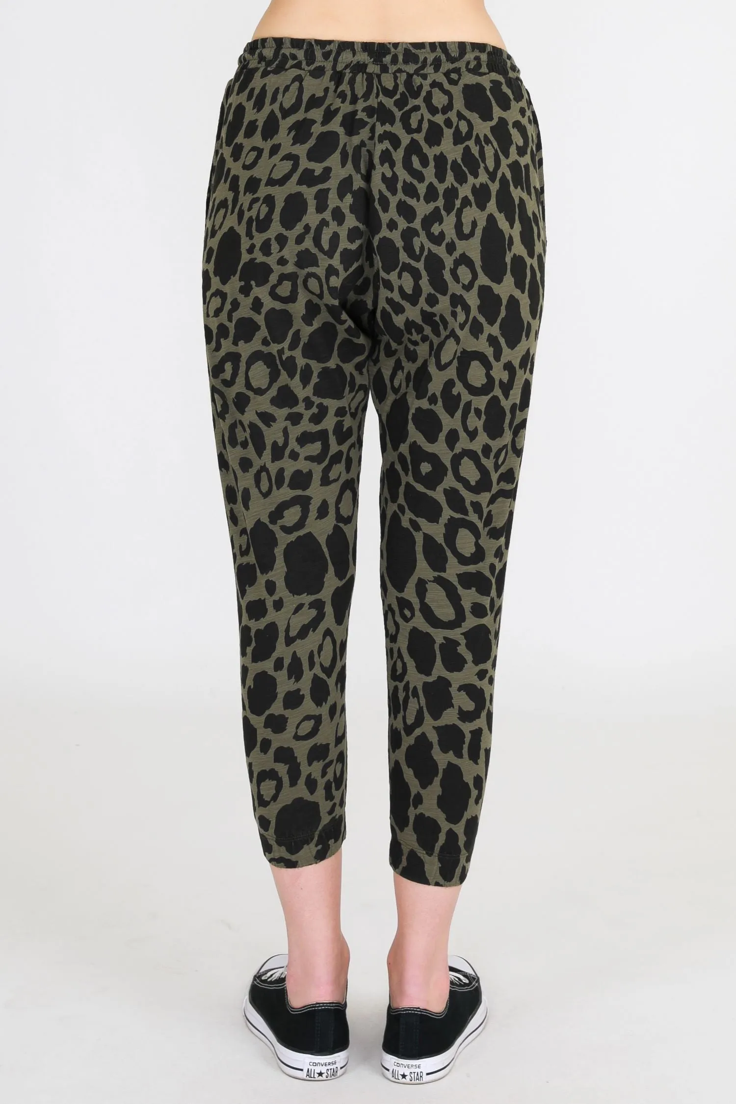 Josie Leopard Print Jogger Pants
