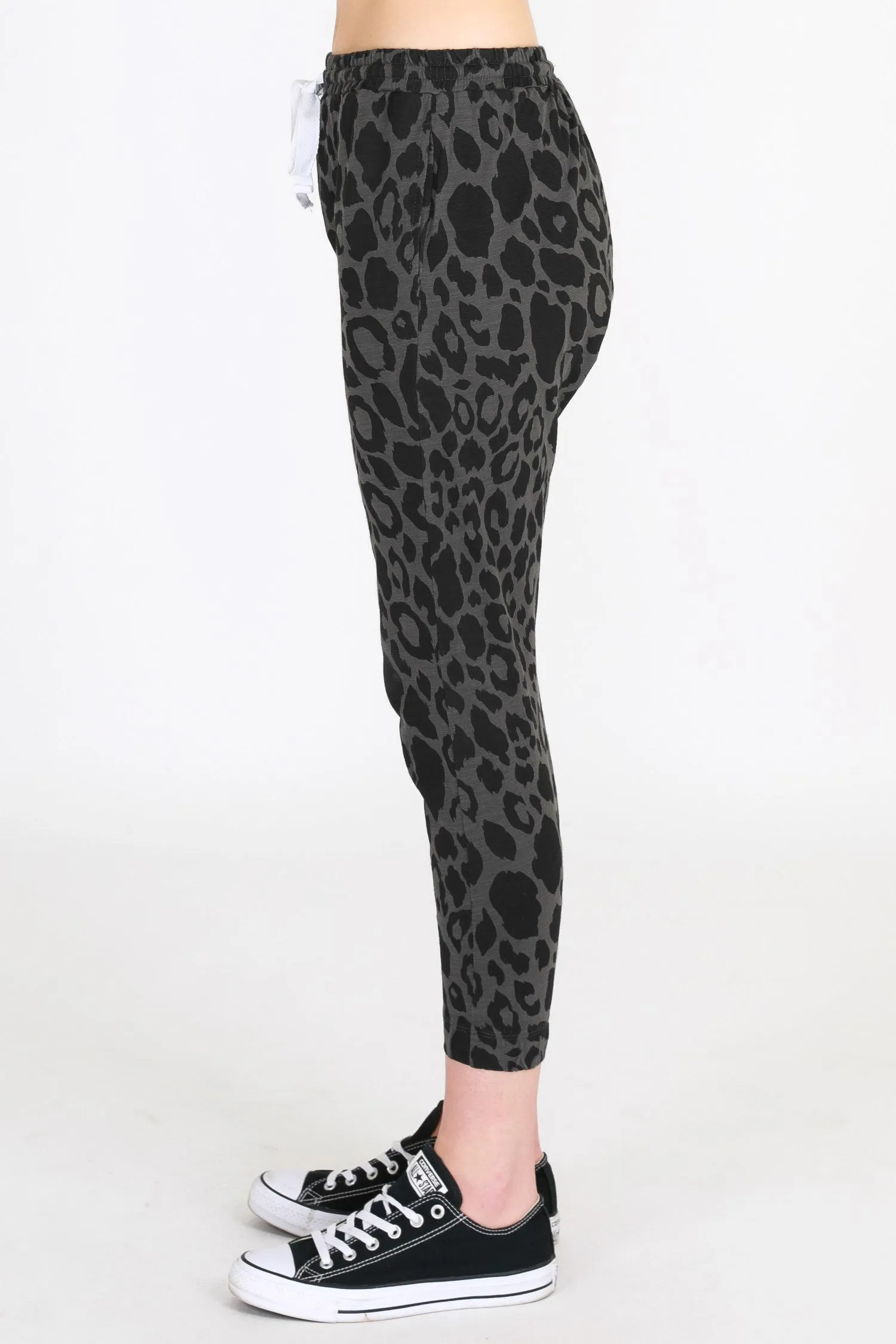 Josie Leopard Print Jogger Pants