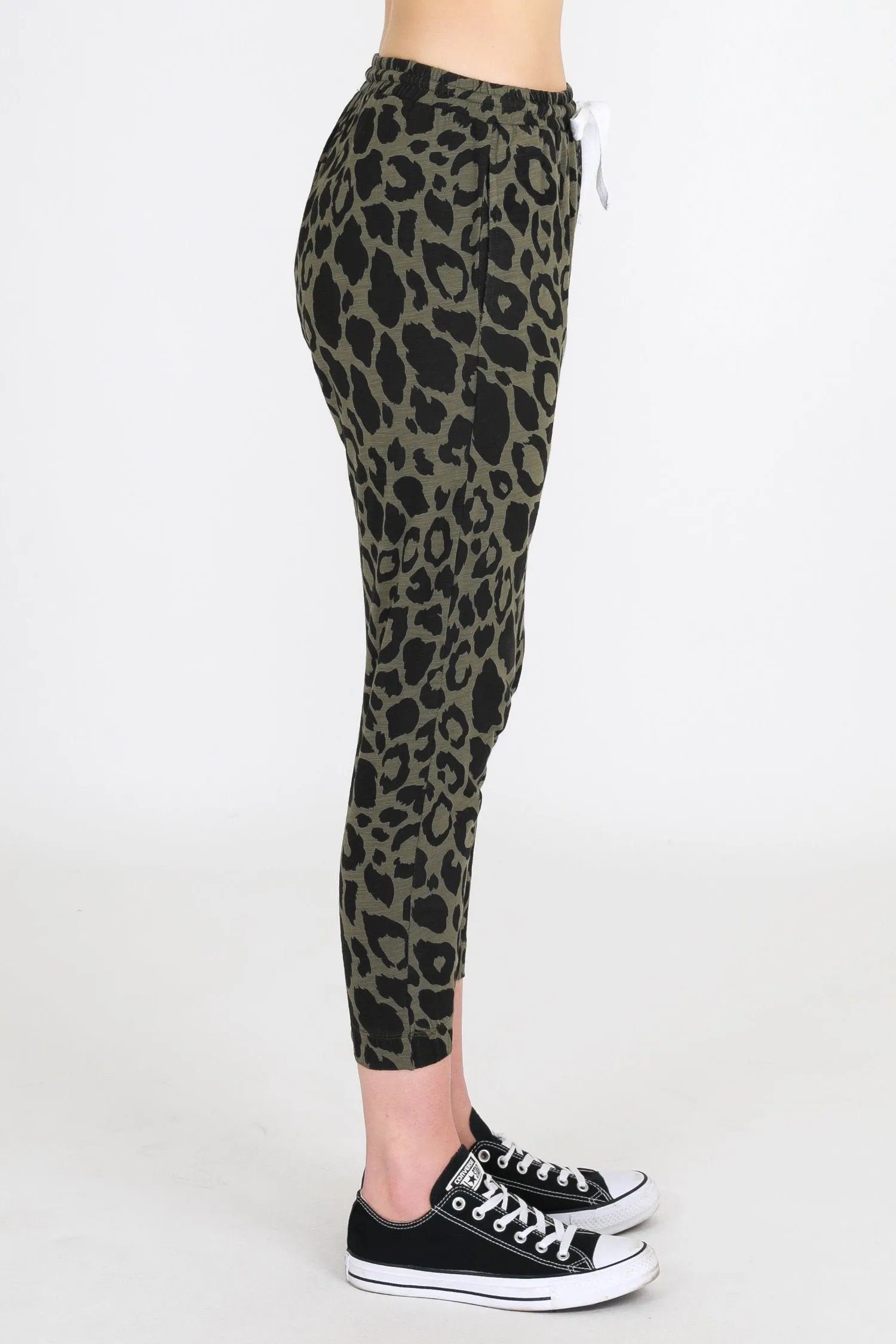 Josie Leopard Print Jogger Pants