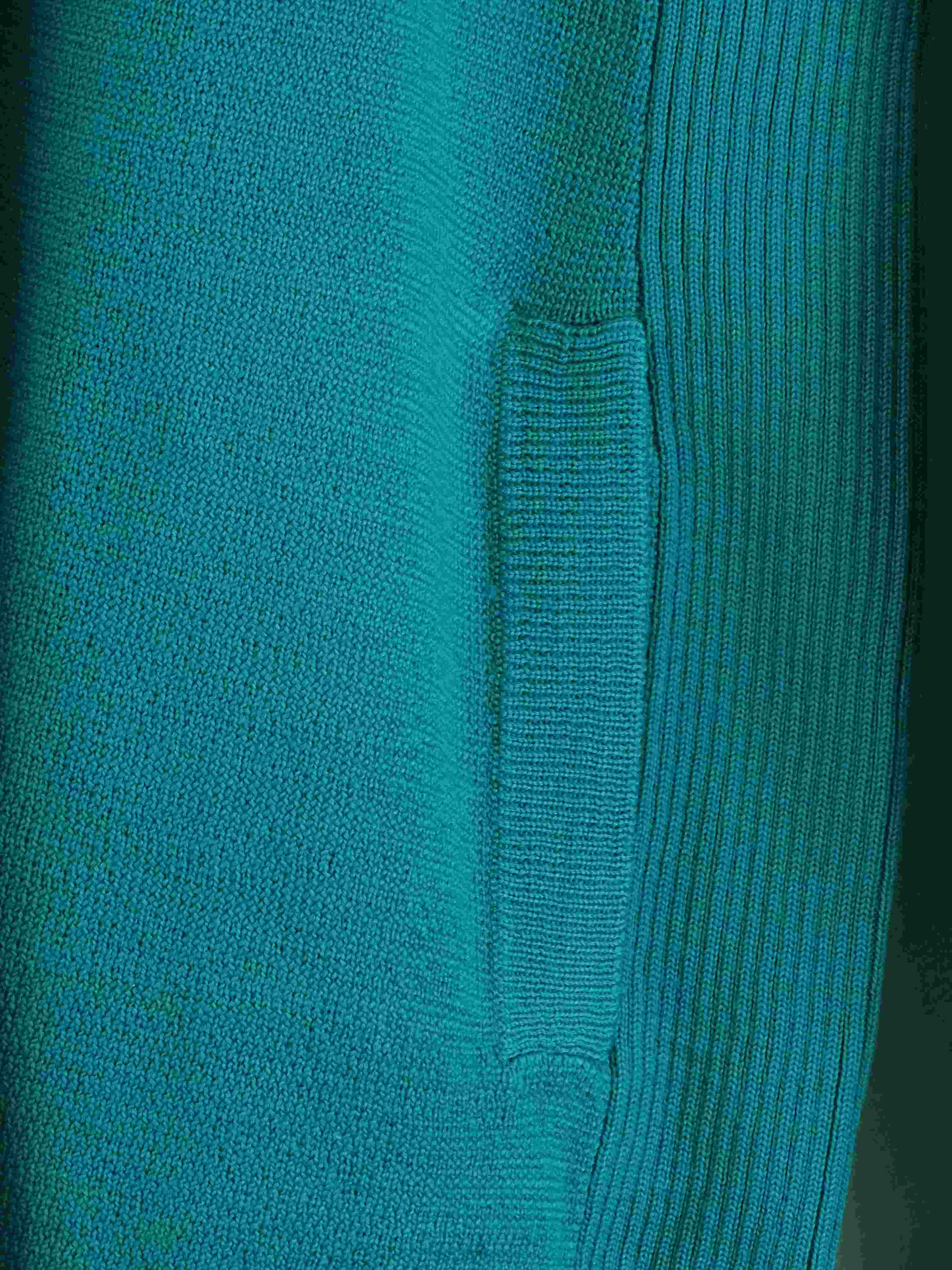 Kathmandu Blue Merino Wool Knit 3/4 Zip Jumper 12