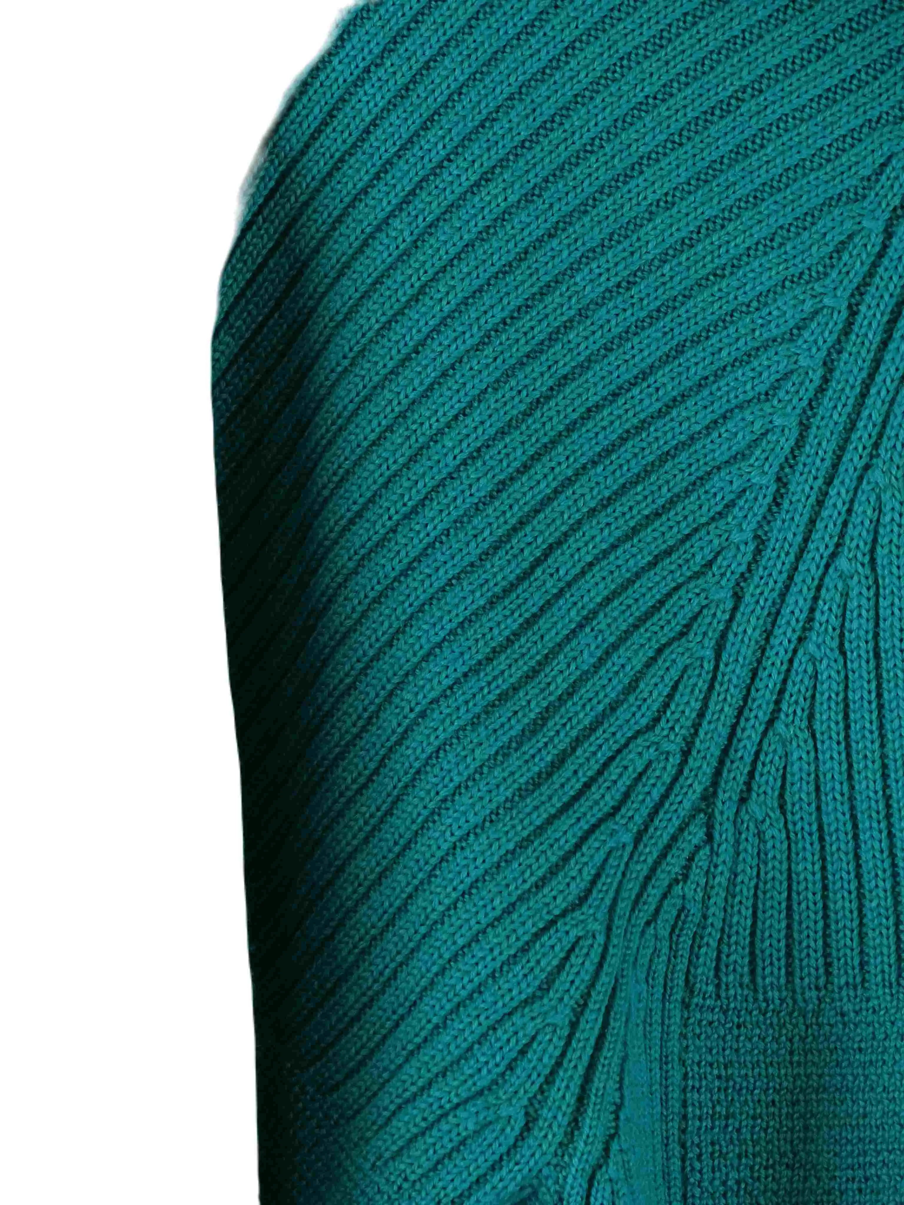 Kathmandu Blue Merino Wool Knit 3/4 Zip Jumper 12