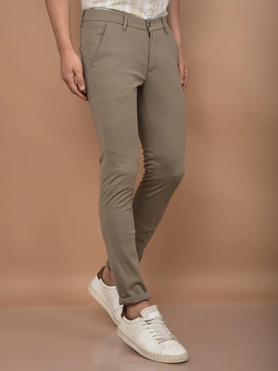 Khaki Knitted Trousers