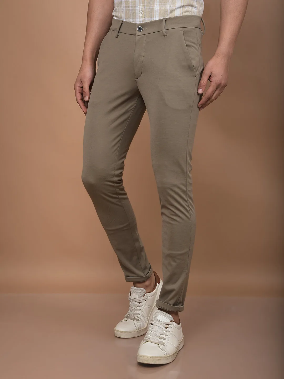 Khaki Knitted Trousers
