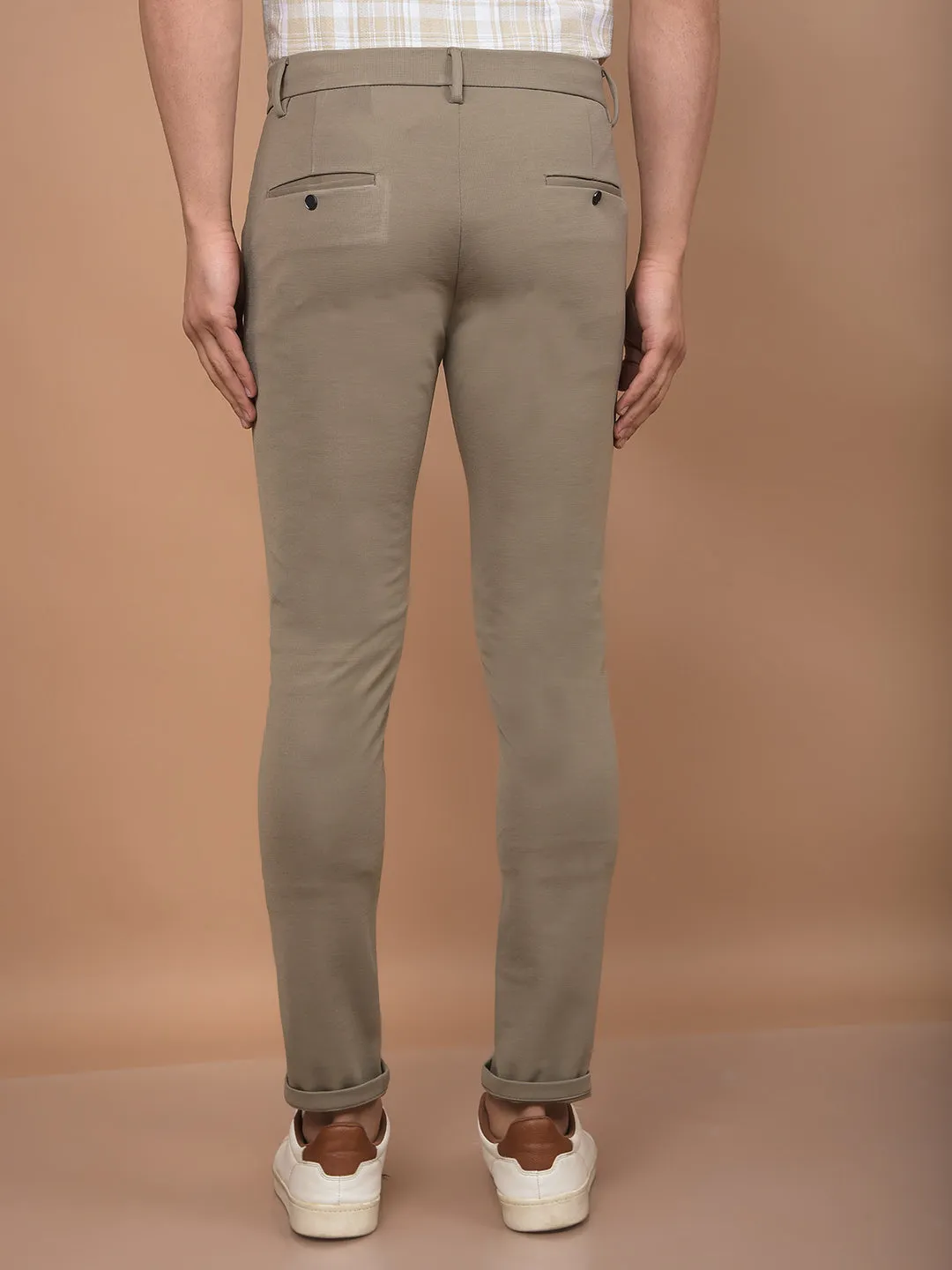 Khaki Knitted Trousers